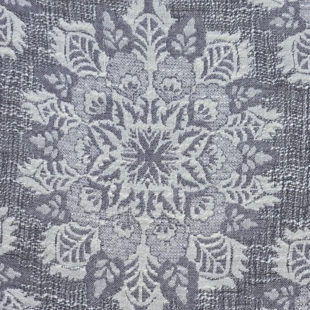 J. Jill Jacquard Snowflake Scarf Grey Onyx
